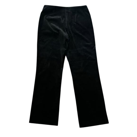 Lilly Pulitzer Mid Rise Jacquard Floral Black Velvet Flared Pants Womens Size 6 - Picture 1 of 8
